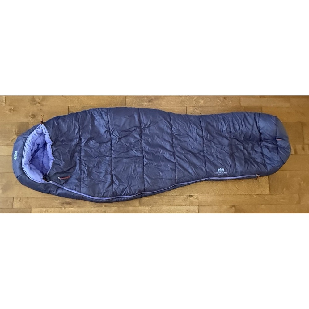 REI Co-op Trailbreak 20 Sleeping Bag Women's Regular 20°F Mummy Camping Blue